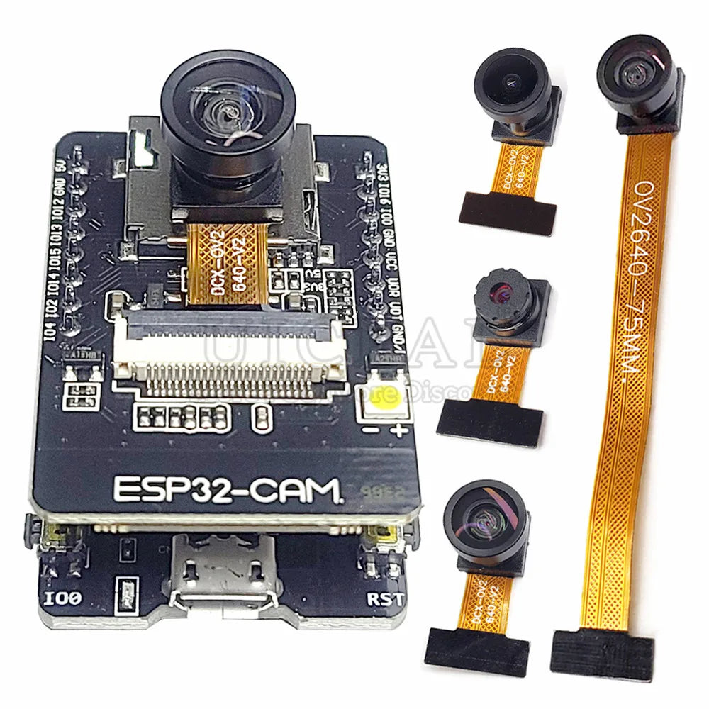 Original ESP32-CAM Camera Module Kit 2.4 GHz WiFi Bluetooth 8MB PSRAM OV2640 Camera Module 66 120 160 Degree 850nm Night Vision