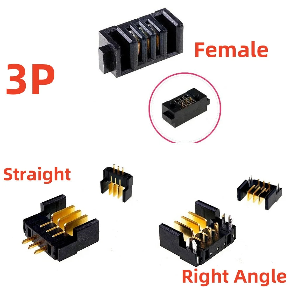 5 20Pcs Blade Male Battery Connector 2.0 MM Pitch 3 4 5 6 7 8 9 10 11 12 Position Right Angle Through Holes Straight PCB Header