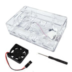 Raspberry Pi 4B Case ABS Protective Shell Box With Cooling Fan