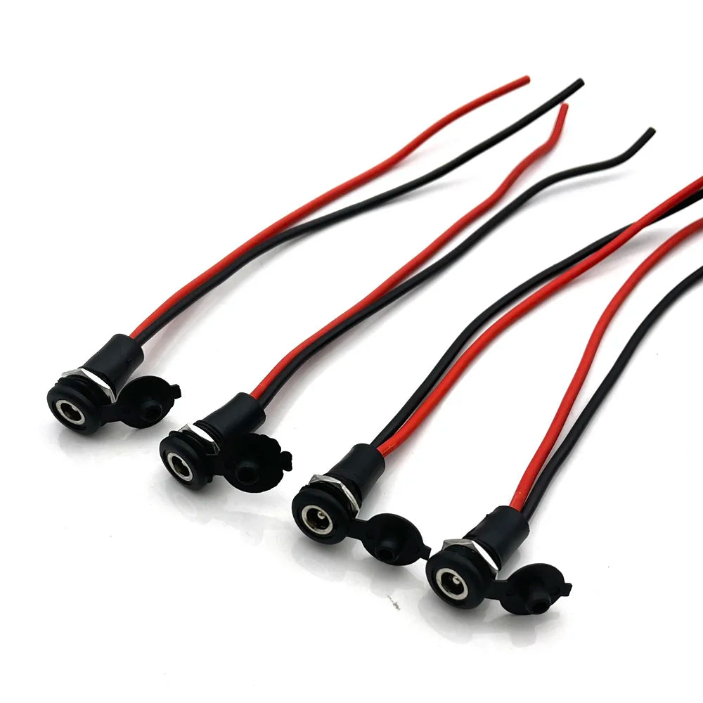 1/2/3pcs/lot DC 5.5*2.1mm/5.5*2.5mm Socket DC Power Supply Jack Socket Plug Female Panel Mount Connector 5.5mm 2.1mm Adapter