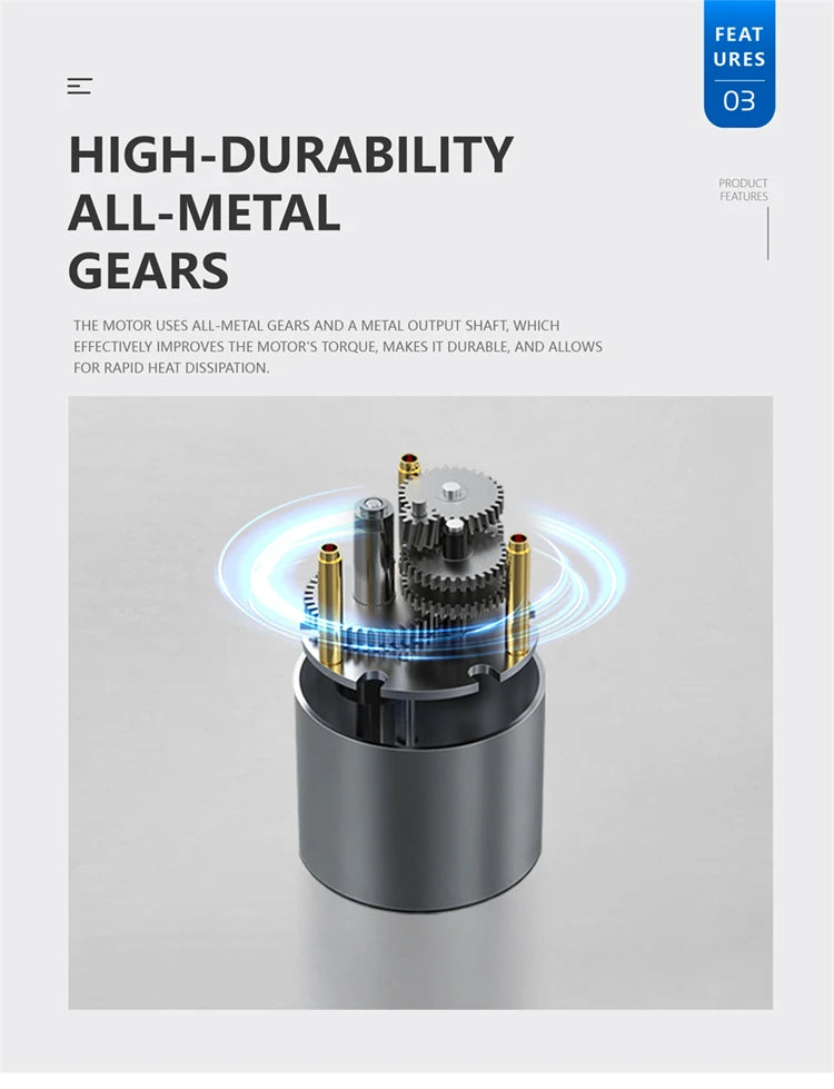JGB37-520 Hall Encoder DC Geared Motor, 6V/12V, Reversible, High Torque 21KG.CM, All-metal Geared DC Motor With Hall Encoder.