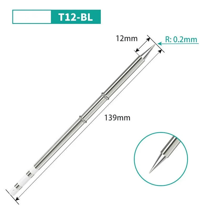 T12 Tip Soldering Iron Tip T12-D24 ILS J02 K KU for Hakko Fx951 DIY T12 Soldering Station Kits Welding Tools