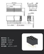 10PCS 1.27mm SMD Female Header PCB Connector 2P 3P 4P 5P 6P 7P 8P 9P 10P 12P 14P 15P 16P 20P 25P 30P 40P 50Pin Single Double Row