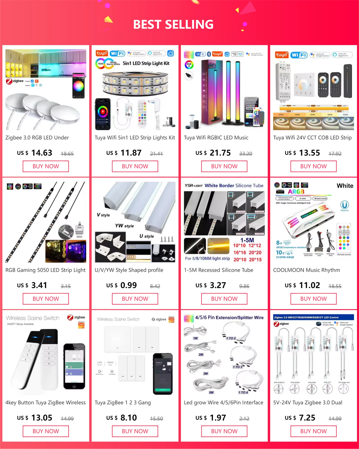 4D Upgrade Atmosphere RGBIC PickUp LED Bar Recharge 4-Side Shine Music Rhythm BLE App Control for PC Gaming Desktop Car Decor
