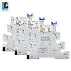 1PCS Slim Relay HF-41F 5V 12V 24V High Frequency Relay Base DIN Rail Relay 41F-5-ZS41F-12-ZS41F-24-ZS LED 6A
