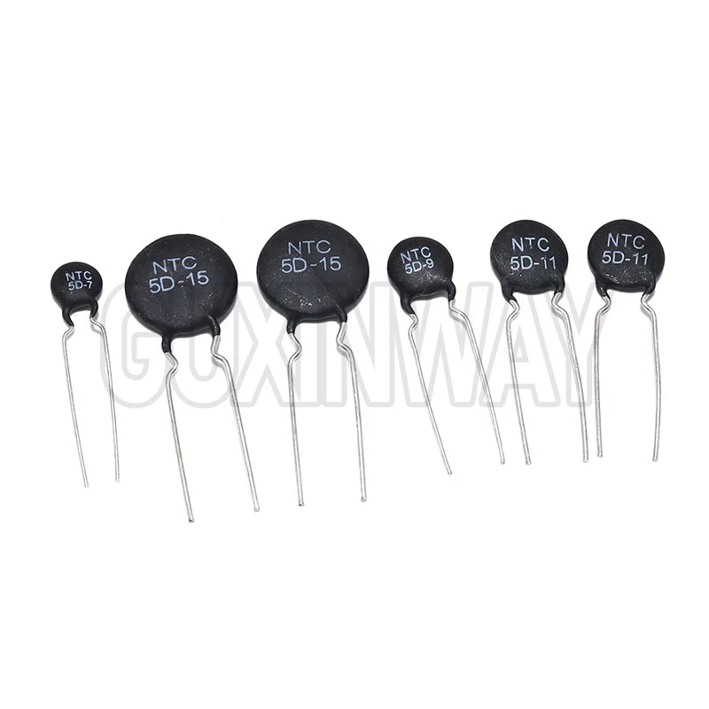 10Pcs Thermistor MF72 5D-15 NTC 5D-7 5D-5D 5D-9 5D-11 Thermal Resistor Temperature Sensor Resistance 5D15 5D11 5D5 5D7 5D9