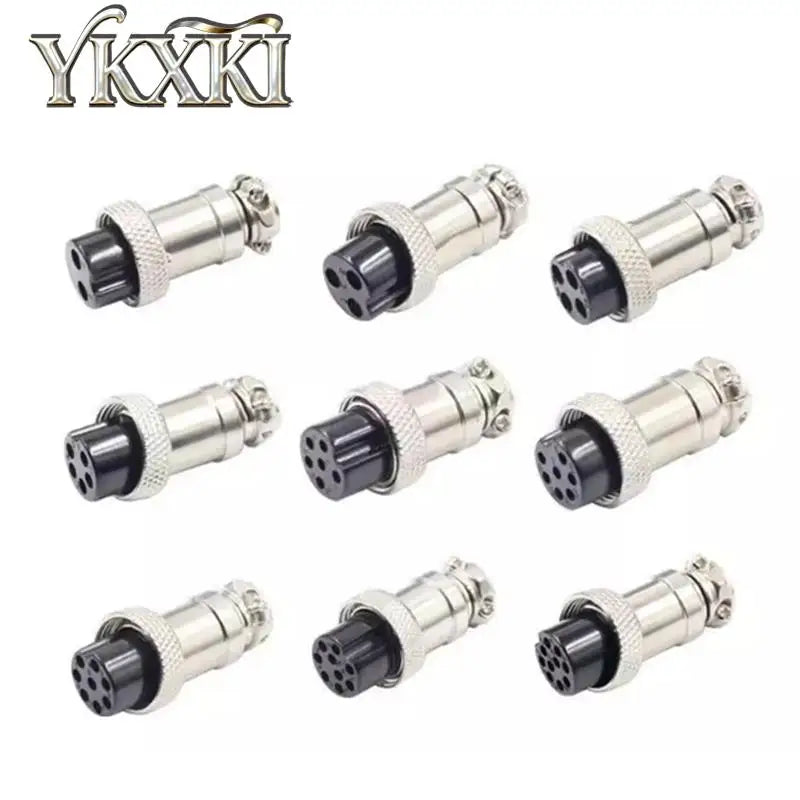 2-5PCS GX16 2P 3P 4P 5P 6P 7P 8P 9P 10Pin Male/Female Docking Aviator Aviation Plug Rear Nut Socket Connector