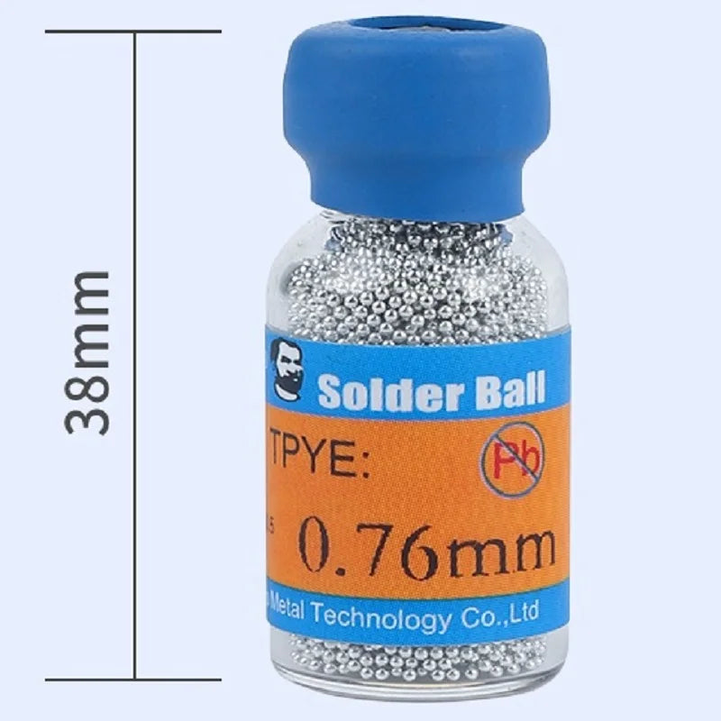 MECHANIC XZW10 Series Lead-free Sn96.5/Ag3.0/Cu0.5 BGA Solder Balls 10K/Bottle 0.2mm-0.76mm Soldering Ball For PCB Repair Rework