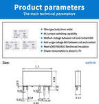 10pcs Slim Relay 5V 12V 24V DIN Rail Mounted Relay Moudle HF 41F SSR 30VDC 250VAC High Frequency Interface Relay With Led 6A