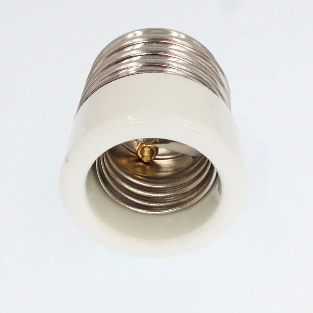 1pc E39/E40 to E26/E27 Light Socket Adapter Mogul to Medium Light Bulb Converter Ceramic CE UL,Install E26/E27 In E39/E40 Socket