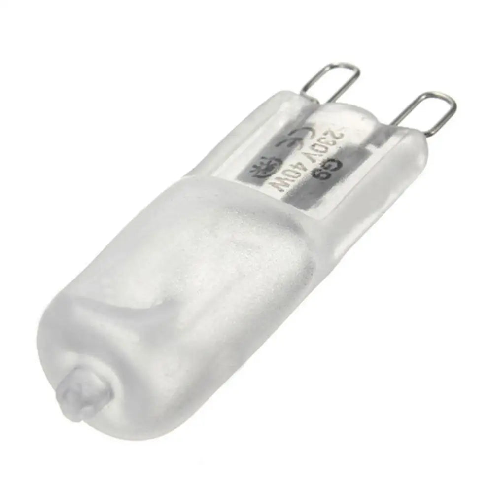10pcs/lot G9 220-240V 40W Portable Warm White Halogen Bulb Light Lamp 3000-3500K Globe 230V Capsule Clear Bulbs