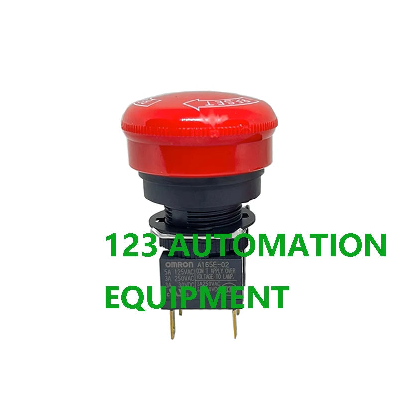 Authentic New Omron A165E-S-01 A165E-S-02 A165E-S-03U Emergency Stop Switch Sensor Pushbutton Switch Non-lighted