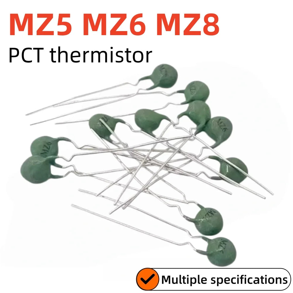 10PCS,PTC Positive Temperature Thermistor Resistor MZ8 MZ6 MZ5 1K 1.2K 1.5K 2K-3K 100-300R 300-500R 500-800R 30-60R 600R  Ohm