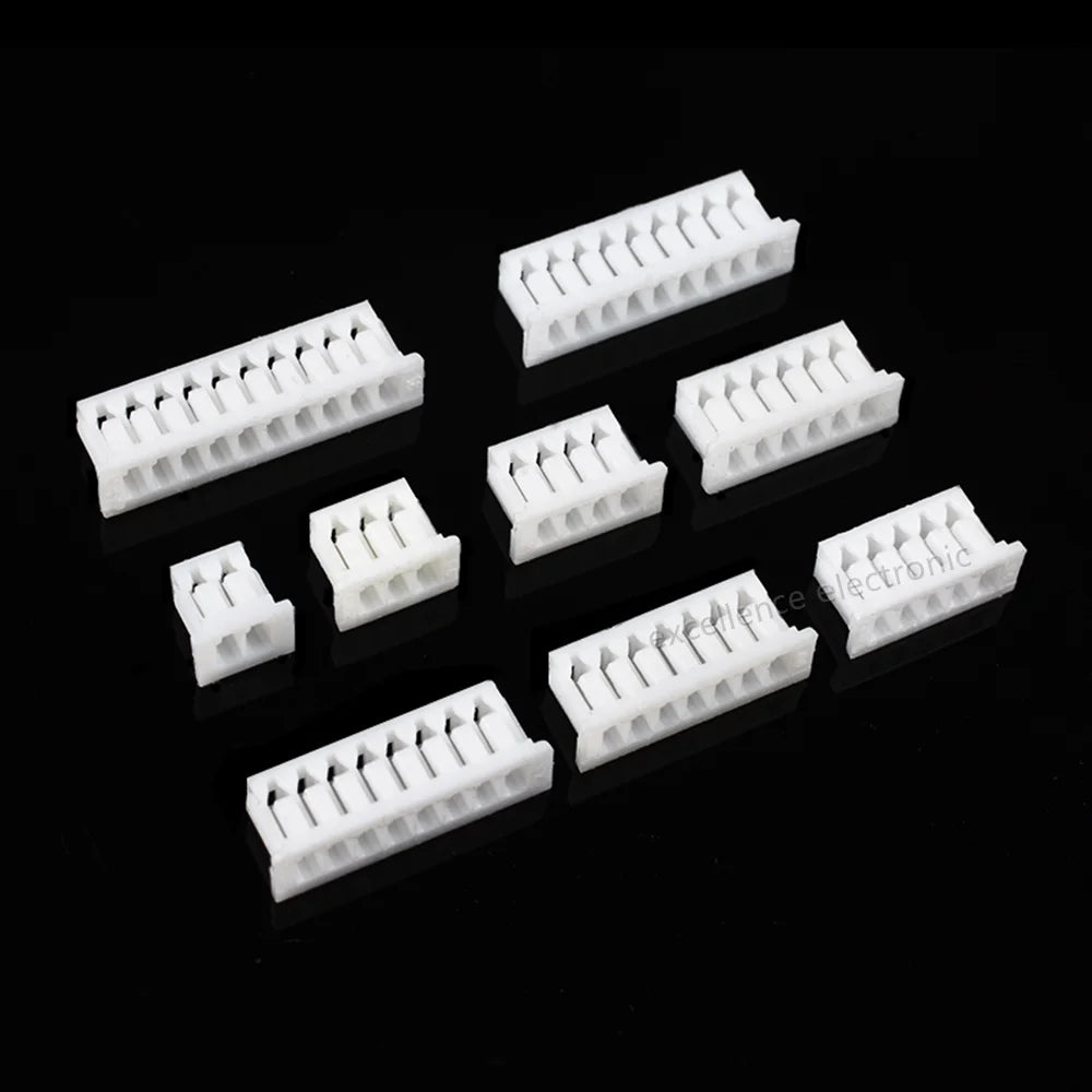 Mini JST MX 1.25mm Pitch Connector Kit 2-10 Pin Female Housing with Pre-Crimped 28AWG Silicone Wire Cable