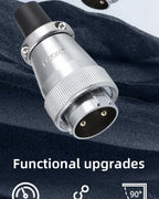 ZHQCN WS20 Connector 2 3 4 5 7 9 Pin Aviation Plug Socket Circular TQ ZQ Panel Mount Industrial Power Cable 500V 10A