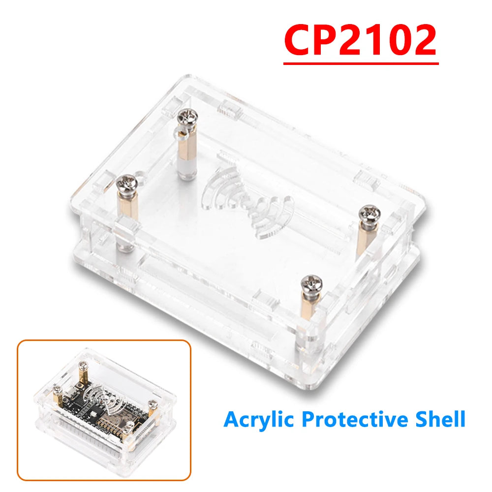 NodeMcu Lua ESP8266 CP2102 CH340G Iot Development Board Transparent Acrylic Protective Shell
