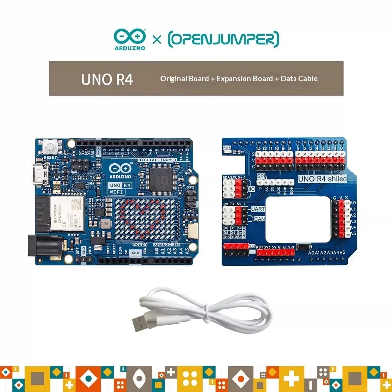 Arduino UNO R4 WiFi ABX00087 Development Board ESP32-S3 Bluetooth RA4M1 ARM Cortex-M4 for IoT Robotics