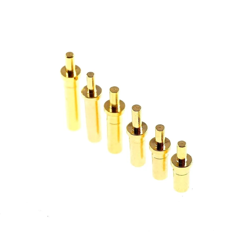 50 PCS Pogo Pin Female Contact Pad Through Holes PCB Male Header Flange Target Connector to Mate Spring Load PogoPin