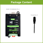 Waveshare RS232 To RS485/422 Active Digital isolated Converter Onboard SP3232EEN and SP485EEN Chips, with ABS Case