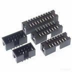 10PCS DC3 2.54mm Pitch SMT SMD Horn Connector 6P 8P 10P 12P 14P 16P 20P 30P 40P PCB Mount IDC Box Male Header JTAG ISP Socket