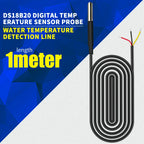 1PCS DS18B20 Temperature Probe Sensor Stainless Steel Package Waterproof Digital Temperature Sensor 1M/2M/3M