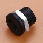 6Pin Type-C USB Waterproof Connector USB-C Direct Compression Welding Wire Type Female Socket Charging Port Tail Plug Interface