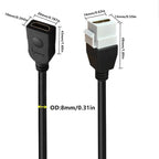 0.2m 4K 8K HDMI Compatible Female to Female Keystone Wall Plug-in Card Buckle Direct insertion Panel Connection Cable