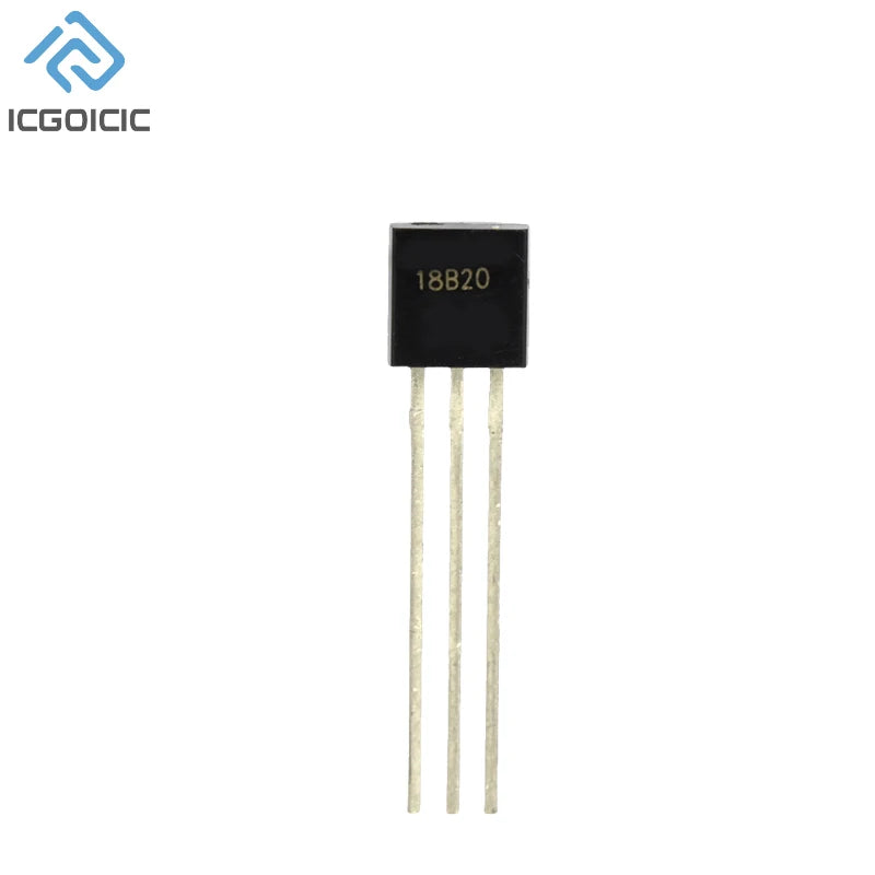 1-100pcs DS18B20 DS18B TO-92 Chip Programmable Digital Thermometer Temperature Sensor Temperature Acquisition TO-92