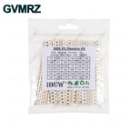 0201 0402 0603 0805 1206 1% 5% SMD Resistor Assorted Kit 1R-1M 10K 100K 1K 100R Resistance Set DIY