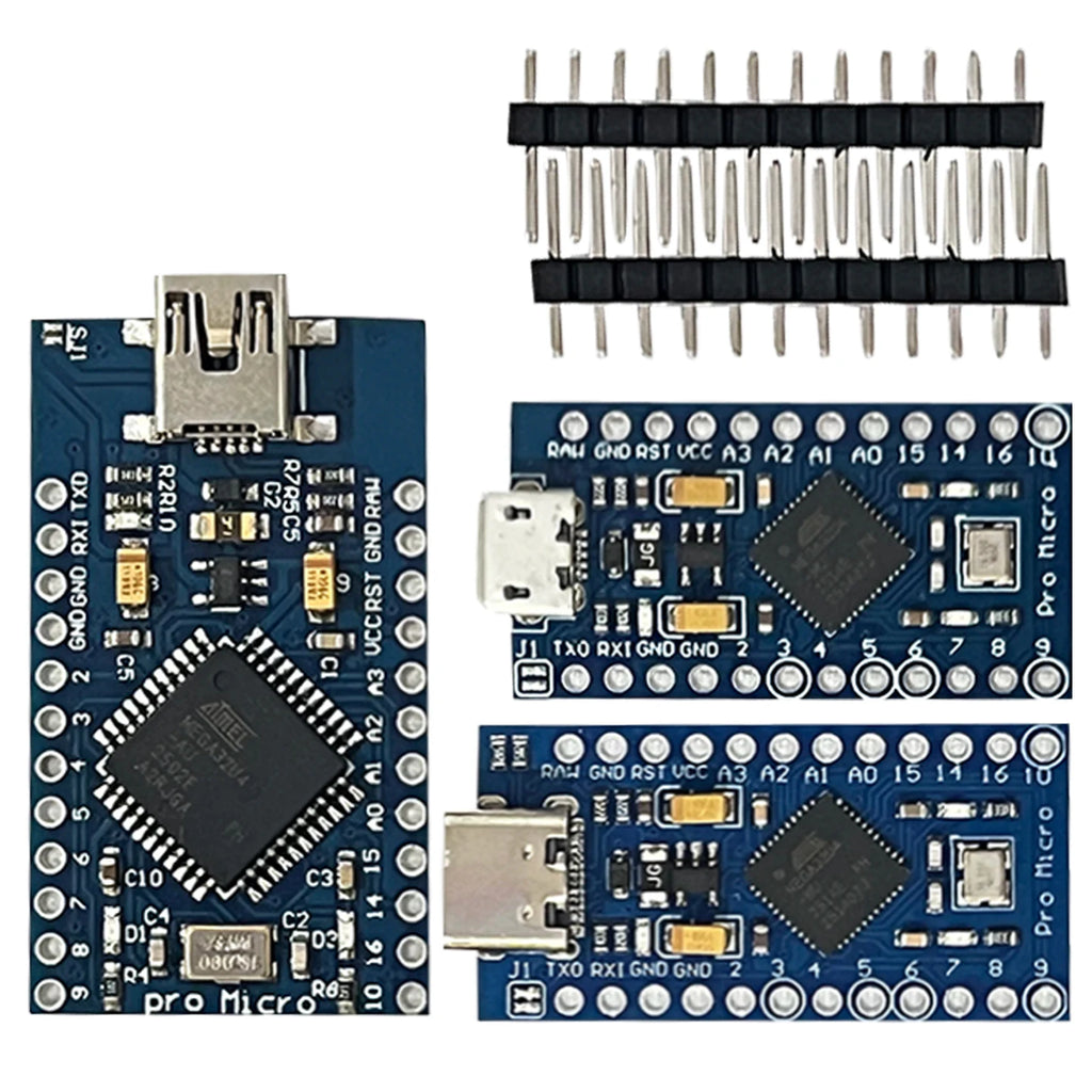 Pro Micro ATmega32U4 5V 16MHz Replace ATmega328 For Arduino Pro Mini With 2 Row Pin Header For Leonardo Mini Usb Interface 1-10