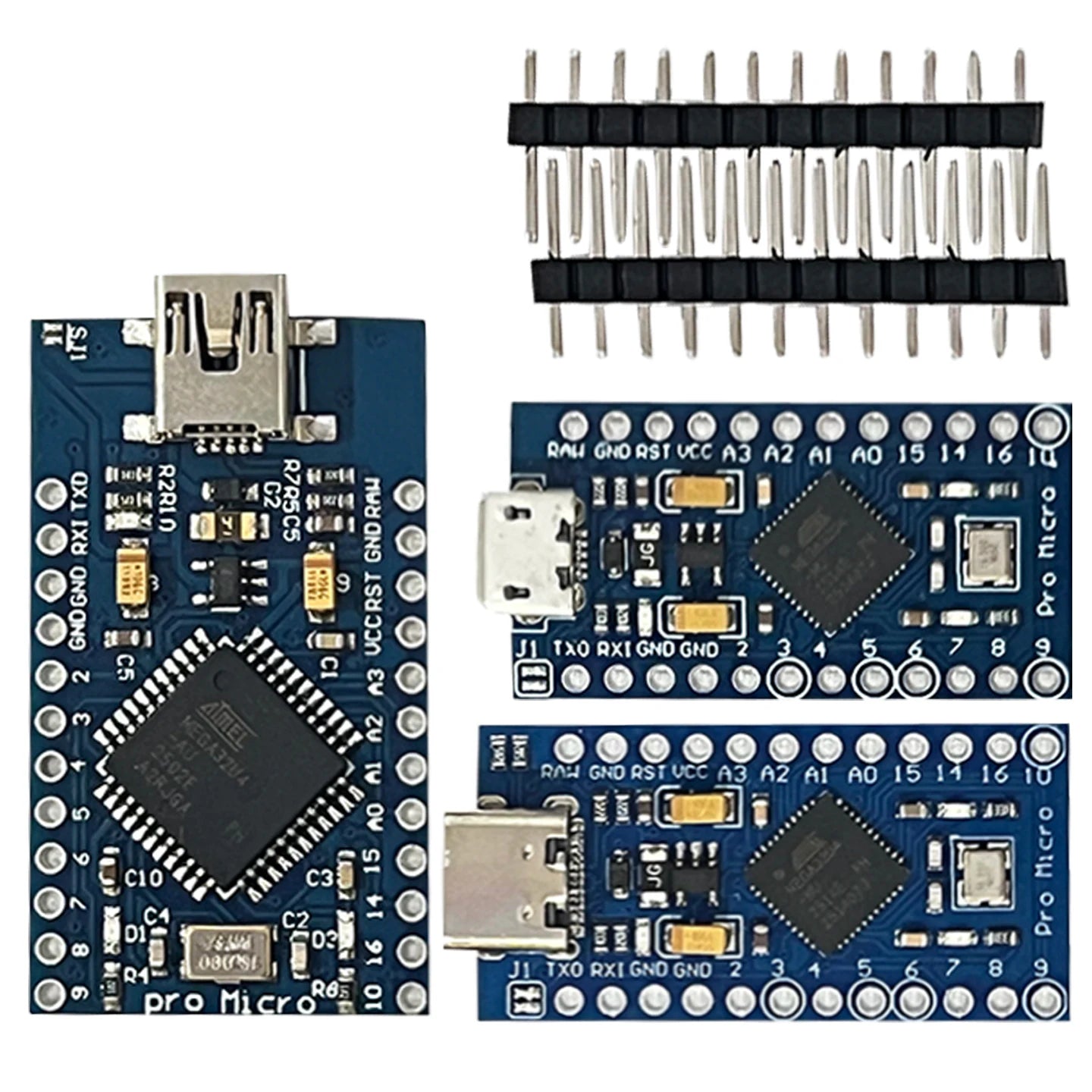 Pro Micro ATmega32U4 5V 16MHz Replace ATmega328 For Arduino Pro Mini With 2 Row Pin Header For Leonardo Mini Usb Interface 1-10