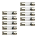 0.1A 0.2A 0.5A 1A 2A 3A 4A 5A 6A 7A 8A 10A 12A 15A 20A 30A 5*20MM 6*30MM Glass Fuse Fast Fuse 250V Quick Blow