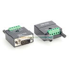 2 In 1 RS232 to RS485/TTL Serial Converter DB9 Male to 5Pin Screw Terminal Block RS232 to 3.3V/5V Interface Signal Adapter