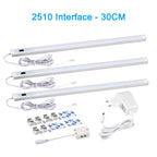 LED Light Under Cabinet Lights For Kitchen Hand Sweep Switch PIR Motion Sensor Closet Wardrobe Lamp 30/40/50cm Led Night Light