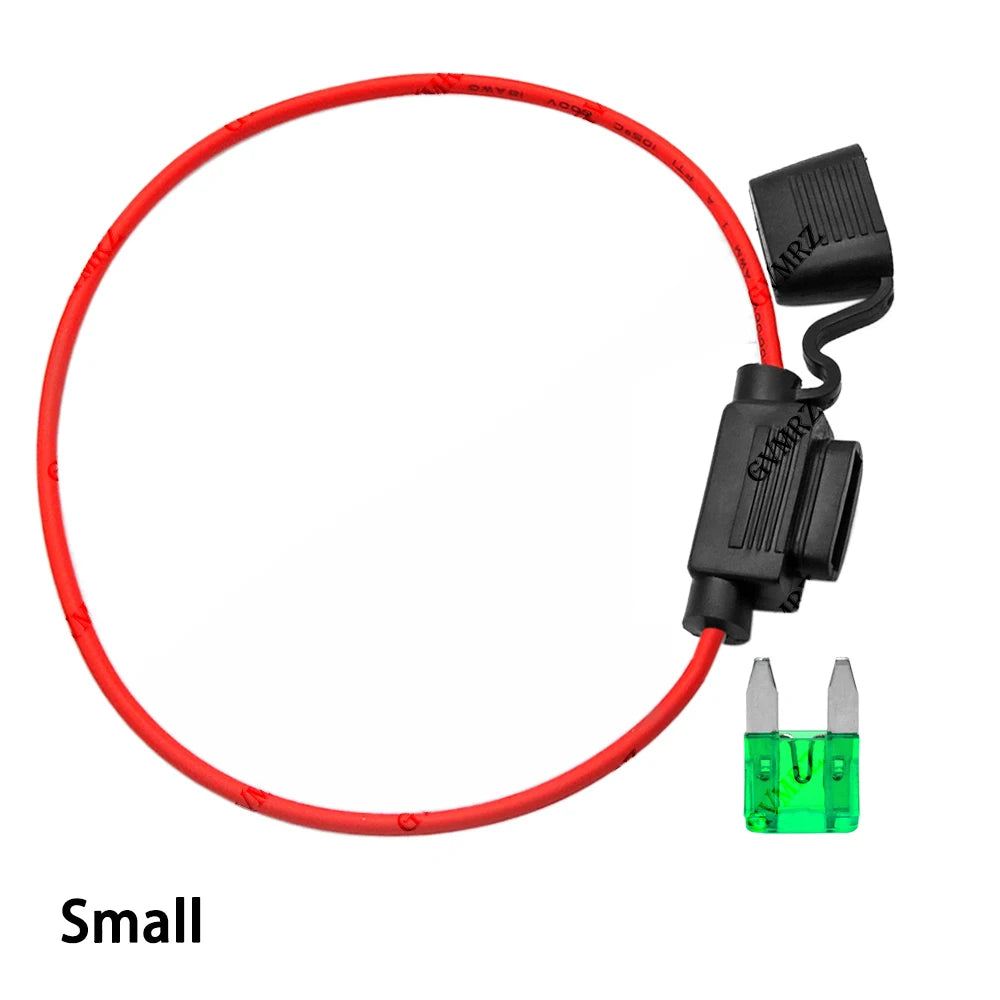 1Set 1A-40A Waterproof 32V Mini/Small/Medium Auto Fuse Holder 18/16/14/12/10AWG With Car Blade Fuse 3A 5A  10A 15A 20A 1A 7.5A