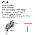 KV2.5 Direct Insertion Quick Terminal Block Rail Type Wire Connector Instead Of UK/ST/PT/SAK Docking For Parallel Connection