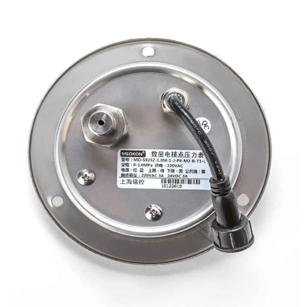 MD-S825E Electric Contact Pressure Gauge AC220V 380V DC24V 0.16-60MPa 304 Stainless Steel Digital Pressure Switch Meter