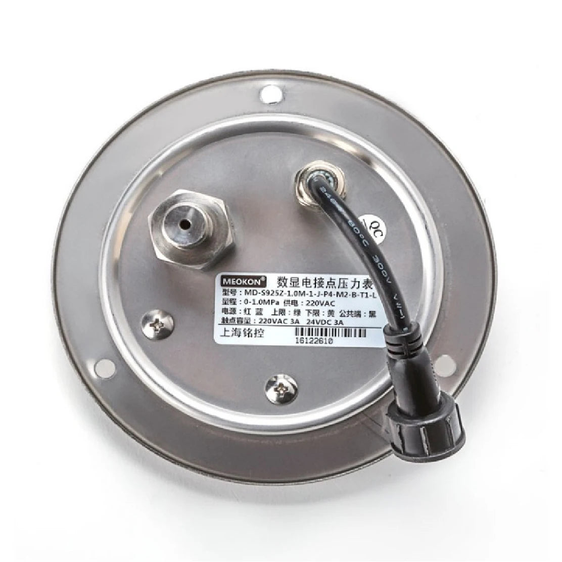 MD-S825E Electric Contact Pressure Gauge AC220V 380V DC24V 0.16-60MPa 304 Stainless Steel Digital Pressure Switch Meter