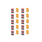 10/20 pairs XT30 2mm Gold Plated Battery Connector with Heat Shrink Tube for Drones RC Cars