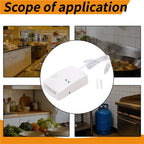 Gas Leak Detector Combustible Propane Butane Methane Leak Warning Combustible Gas Alarm Sensor For Home Security EU Plug-Y41A