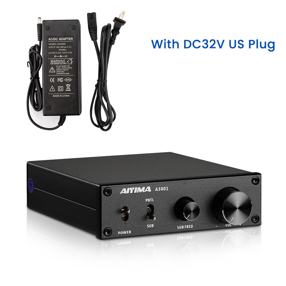 AIYIMA Audio A3001 TPA3255 Subwoofer Amplifier 300W HIFI Speaker Amplifier Mono Sound Power Amplificador Class D Home Audio Amp