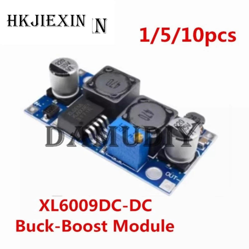 JX 10pcs/5pcs XL6009 Boost Buck DC-DC adjustable step up down Converter XL6009 Module Solar Voltage