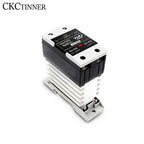 10A 25A 40A 60A 80A 100A 120A Din Rail Mount Solid State Relay SSR Single Phase DC Control AC AC Control AC With Heat Sink