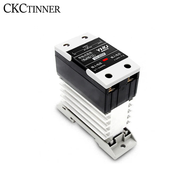 10A 25A 40A 60A 80A 100A 120A Din Rail Mount Solid State Relay SSR Single Phase DC Control AC AC Control AC With Heat Sink