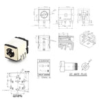 DC002/004/DC005/015 Power Socket 3.5x1.3mm 5.5x2.1mm 5.5x2.5mm DC Power Socket USB Three-Leg Direct Plug Socket Female Connector