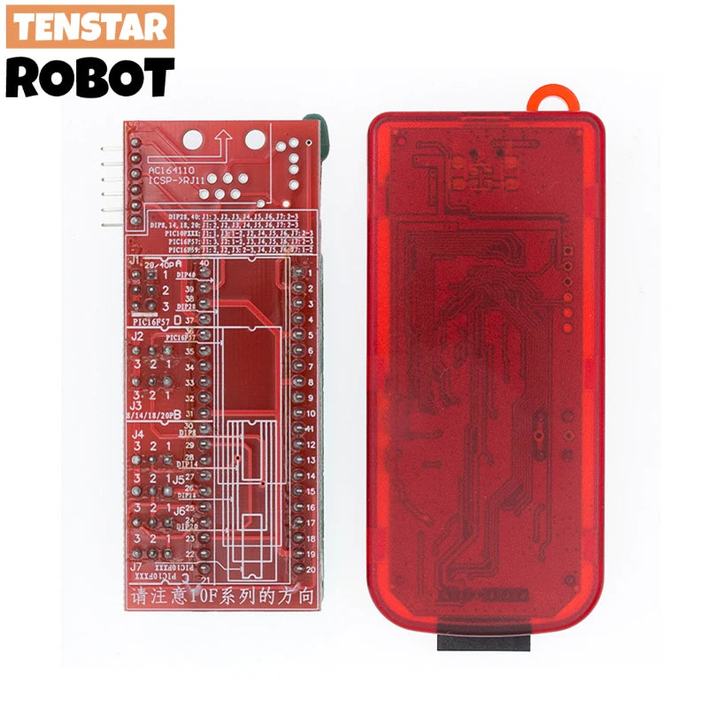 TSTARDEV PICKIT3 PIC KIT3 PICKIT 3 Programmer Offline Programming PIC Microcontroller Chip Monopoly+PIC Programmer Adapter Seat
