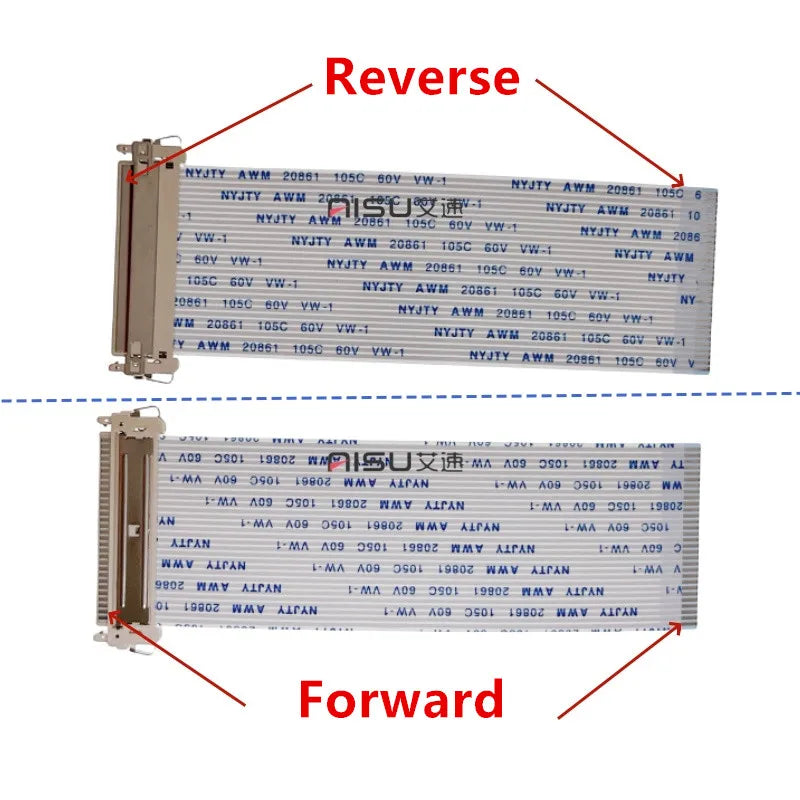 LVDS FIX 1.0MM Pitch Ribbon Cable AWM 20706 105C 60V VW-1 30Pin Length 10CM/25CM/30CM/40CM/50CM Forward/Reverse Direction
