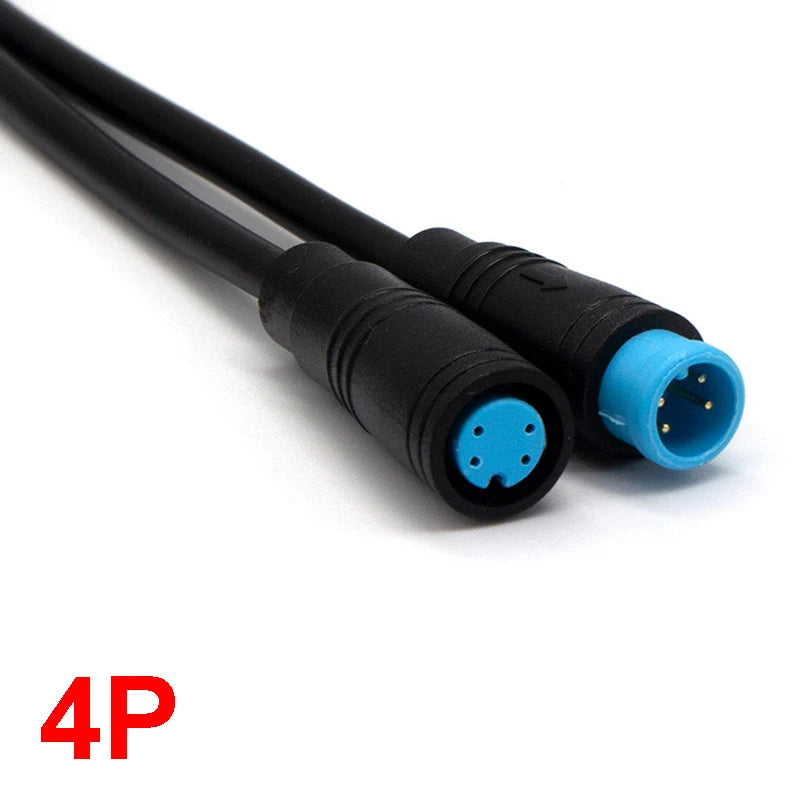 1pair male+female E-bike Line  M8 Signal Speed Sensor Extension Cable 2 3 4 5 6 Pin Electric Bicycle IP65 Waterproof Joint