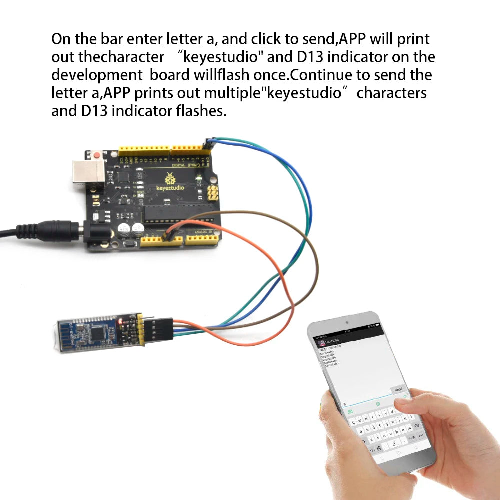 Keyestudio Bluetooth Module For Arduino XBee Bluetooth Wireless HC-05 HC-06 LY51M02 Bluetooth 5.0 Module HM-10 Bluetooth-4.0