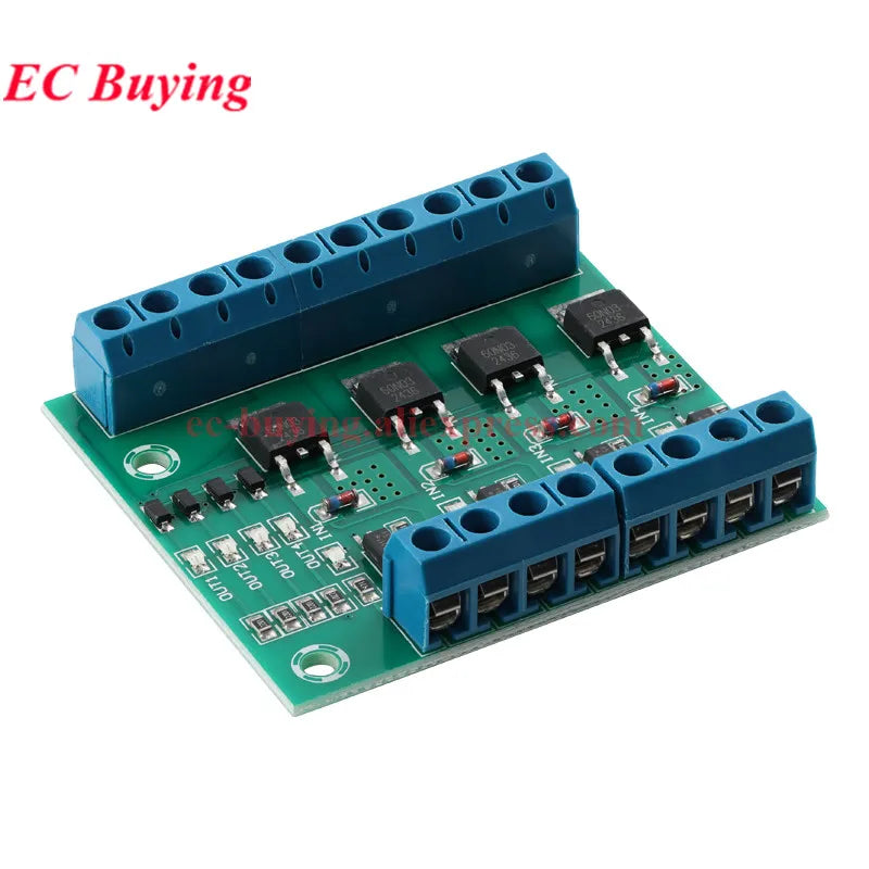 MOS FET F5305S 60N03 4 Channels Pulse Trigger Switch Controller PWM Input Steady For Motor LED 4 Way 4ch Diy Electronic Module